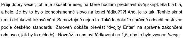 Ukázkový text